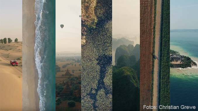 Weltreise mit Drohne gefilmt
